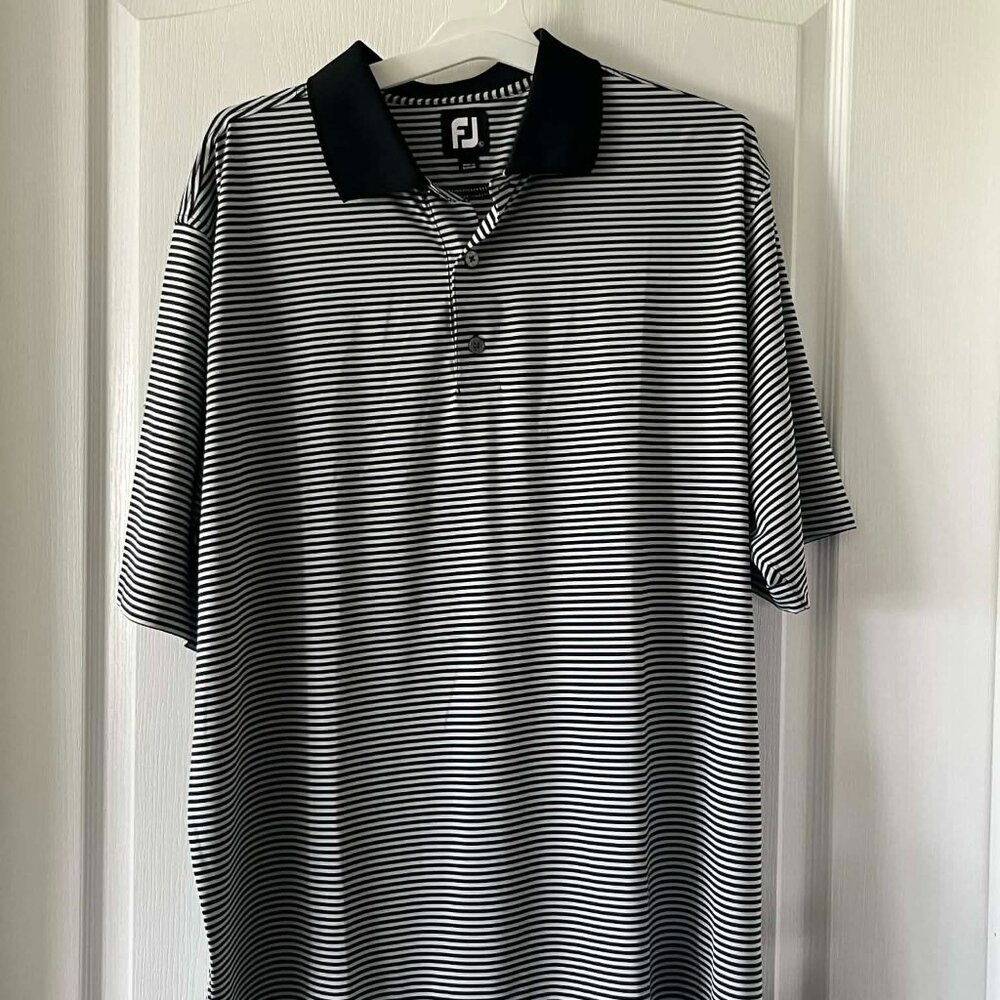 Foot Joy Men's Striped Polo Golf Shirt size XL